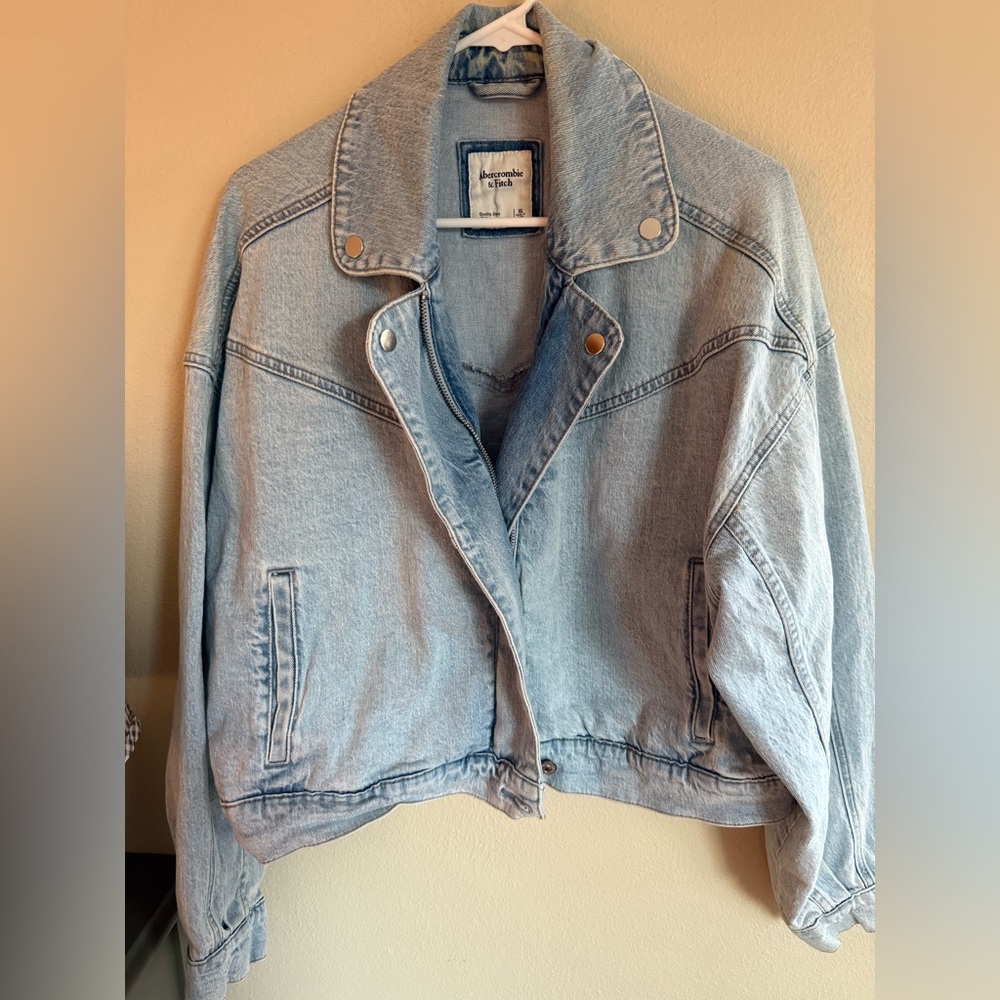 Abercrombie & Fitch Moto Style Jean Jacket